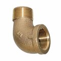Thrifco Plumbing 3/8 90 Brass St Elbow 9317040